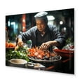 thumbnail image 2 of Designart "Street Food in Vietnam II" Vietnam Metal Art Print, 2 of 5