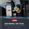 thumbnail image 4 of THERMOS Pot Alimentaire en Acier Inoxydable King à Isolation sous Vide avec 2 Inserts de Contenant de Rangement, 47 Onces, Acier Inoxydable Mat, 4 of 7