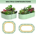 thumbnail image 3 of EDTara Large Oval Raised Planter Beds, 2-Pack Metal Garden Boxes With Open-Ended Base for Growing Vegetables and Flowers, 3 of 9