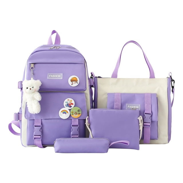 Mochila Fashion Campus High School de alta capacidad, 4 unidades