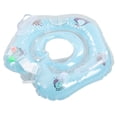 thumbnail image 3 of Anillo de natación para recién nacidos, anillo de natación inflable con delfines ajustable y seguro para recién nacidos y bebés, color azul, 3 of 14