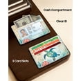 thumbnail image 4 of Fintie Credit Card Holder with ID Window, RFID Blocking PU Leather Slim Wallet Sleeve for Men Women, 4 of 10