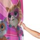 thumbnail image 4 of Cortina de ducha Superkitties, opaca, para baño, impermeable, resistente al moho, bloquea la privacidad, probador, patrón de impresión fina con arte de patchwork, 72 x 72 pulgadas, talla única., 4 of 8