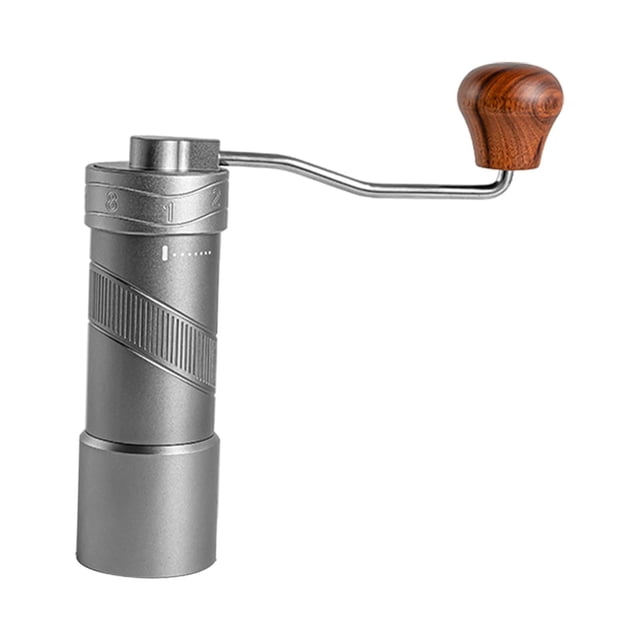 Molinillo de café manual Máquina para café molido Molinillo de café portátil de aleación de aluminio Herramienta de molienda manual para cafetería Reg Gris