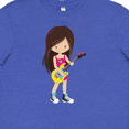 thumbnail image 4 of Inktastic Rock Girl, Brown Hair, Band Singer, Microphone Youth T-Shirt, 4 of 5