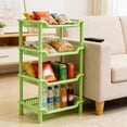 thumbnail image 3 of Four Layer Bathroom Storage Rack Multi Tier Organizer for Countertop Shower and Kitchen Shelves(Green), 3 of 6