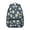 Black-12, variant on Floral and Skull Pattern Travel Backpack Unique Vintage School Bag with Tropical Flower and Leaves Design, Adjustable Strap and Wear-Resistant