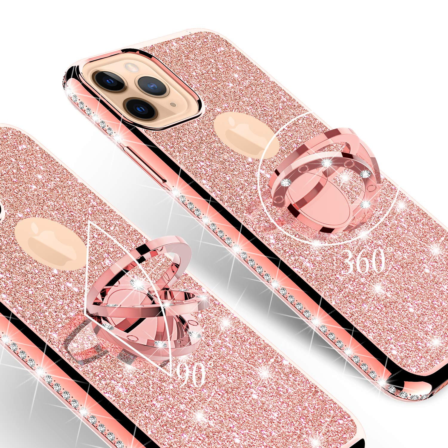 Apple Iphone 11 Pro Max Case For Girl Women Glitter Cute Girly Ring Kickstand Diamond Rhinestone Bumper Pink Clear Shock Proof Protective Phone Case Iphone 11 Pro Max 6 5inch Rose Gold Apple Iphone 11 Pro Max Case For Girl Women Glitter Cute Girly Ring Kickstand Diamond Rhinestone Bumper Pink Clear Shock Proof Protective Phone Case Iphone 11 Pro Max 6 5inch Rose Gold