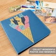 thumbnail image 4 of FORMRS 3 Ring Photo Album 4"x6" Self Adhesive Large Capacity PU Leather Cover, Colorful Ice Cream Cat, 4 of 8