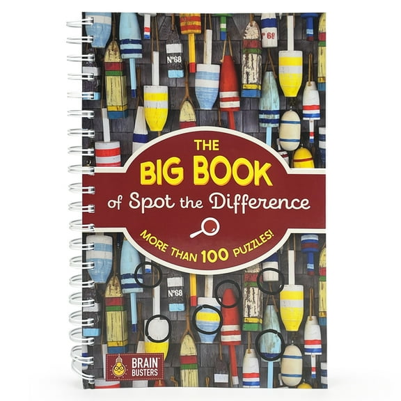 Brain Busters The Big Book of Spot the Difference, (Spiral-Bound)