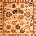 thumbnail image 1 of Ahgly Company Indoor Square Abstract Orange Modern Area Rugs, 4' Square, 1 of 4