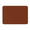 Table Mat Camping Wood Roll Table Mat Pu Leather HeatResistant Wooden