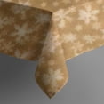 thumbnail image 5 of Golden Christmas Snowflake Pattern Square Tablecloth,Waterproof Square Table Cover,Wipeable Spillproof Washable Table Cover for Home Kitchen Party Decor 60"x60"(152x152cm), 5 of 6