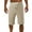 Khaki, variant on Men's Linen Shorts Casual Elastic Waist Drawstring Summer Beach Vacation Yoga Golf Shorts with Pockets Big and Tall Size M-5XL Red