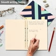 thumbnail image 4 of FORMRS 1-Subject Spiral Notebook 8" x 5" College Ruled 60 Refillable Sheet A5 Hard Cover, Green Stripes, 4 of 7