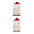 thumbnail image 3 of Ounissouiy Calendario de Adviento rellenable hecho con lona Calendario de Adviento navideño práctico y práctico rojo rojo 2Conjunto, 3 of 6