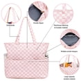 thumbnail image 2 of Bolsas impermeables de playa y piscina para mujer y mujer, extragrandes, bolsa de mano para gimnasio con compartimento húmedo para viajes de fin de semana, 2 of 7