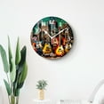 thumbnail image 4 of Wall Clock Silent Non-Ticking Battery Operated Modern Wall Clocks Decorative for Bathroom Kitchen-Electric Guitar Music Drawing(12inch), 4 of 4