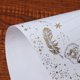 thumbnail image 2 of 1 juego de 12 sobres con estampado de plumas en caliente, papel kraft para cartas, invitaciones navideñas, manualidades navideñas (blanco, 4 sobres, 8 hojas), 2 of 6