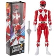 thumbnail image 1 of Figuras de acción de Power Rangers, colección de juguetes inspirada en el programa de Tv clásico Power Rangers de 12 pulgadas, rojo/Negro, Mighty Morphin, 1 of 3