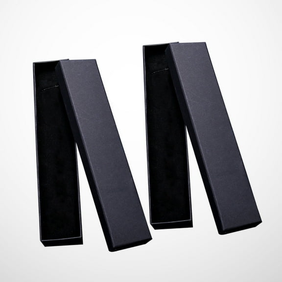 WHAMVOX 8PCS Jewelry Gift Boxes Kraft Paper Necklace Display Case Wedding Party Decorative Packaging Holder with Sponge