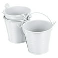 thumbnail image 1 of Cubos metálicos pequeños de 2"x2" Coloridos cubos lindos de caramelos pequeños cubos decorativos con asas Blancos 3 paquetes, 1 of 1