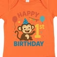 thumbnail image 4 of Inktastic Happy 1st Birthday Monkey Party Theme Boys or Girls Baby Bodysuit, 4 of 5