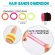 thumbnail image 3 of 100PCS Baby Hair Ties Girls Cotton Ties sin costuras bandas para niños pequeños elásticos suaves Ponytail Holders Accesorios para el cabello (Buy 2 get 1 free), 3 of 5