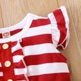 thumbnail image 6 of Mikrdoo 3T Toddler Baby Girls Dress Stripe Splice Star Print For Independence Day Sleeveless One Piece Dress Red 3-4 Years, 6 of 7