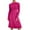 Hot Pink, variant on Jinhomg 2025 Dressy Casual Outfits for Women 2 Piece Solid Business Clothes Soft Cozy Long Sleeve Crew Neck Knit Tops with Pleated Midi Skirt Summer Saving Green XL