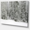 thumbnail image 3 of Designart Foggy Winter Forest Panorama Canvas Wall Art, 3 of 4