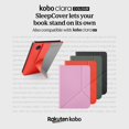 thumbnail image 2 of Funda Kobo Clara Colour/BW SleepCover de piel vegana rosa caramelo, 2 of 5