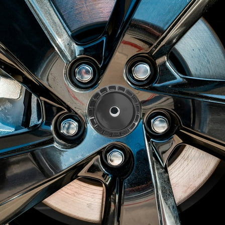 OUNONA 4Pcs Universal Wheel Hub Center Caps Wheel Rim Covers For Car Wheel Modification And Hubcap Replacement Black