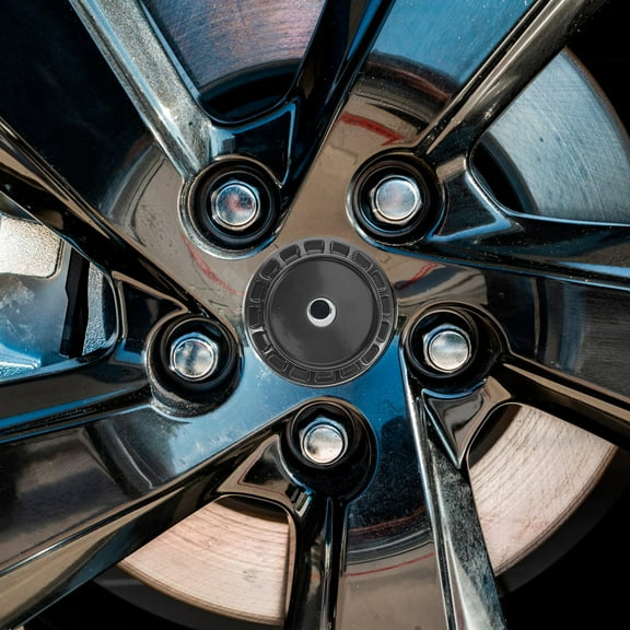 OUNONA 4Pcs Universal Wheel Hub Center Caps Wheel Rim Covers For Car Wheel Modification And Hubcap Replacement Black