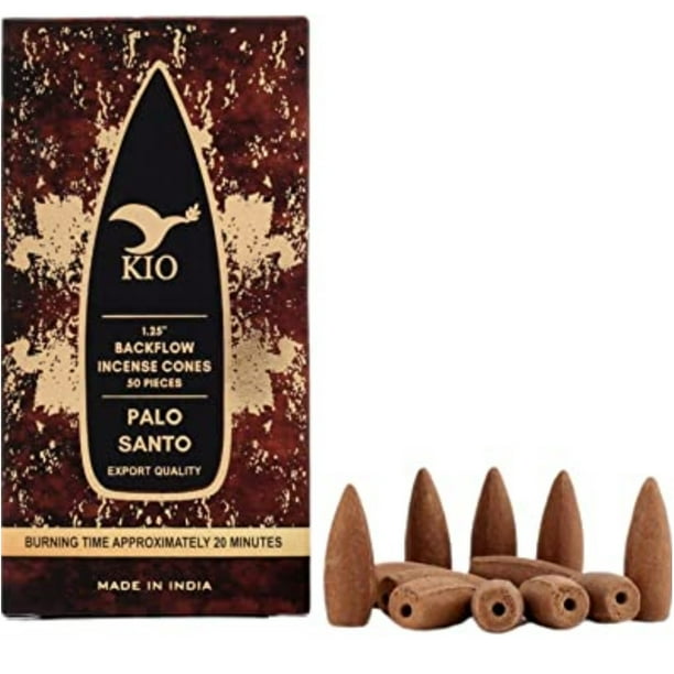 Incienso En Cono Cascada Reflujo Invertido Backflow Cones Relajación Budismo Meditación Yoga Pilates 50pzs