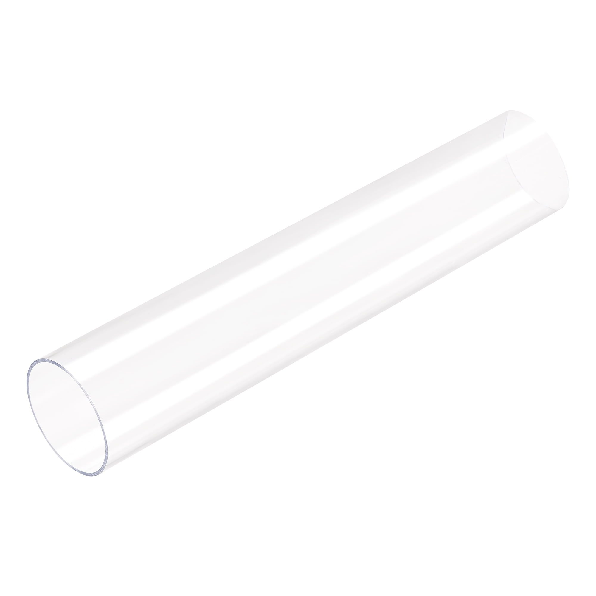 Uxcell 1.85''IDx1.97''ODx1Ft Rigid Round Clear Polycarbonate Plastic