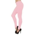 thumbnail image 2 of Vivian's Fashions Long Leggings - Cotton, Misses Size (Pink, XXS), 2 of 3