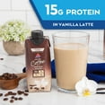 (3 pack) Atkins Iced Coffee Vanilla Latte High Protein Shake, Low Carb