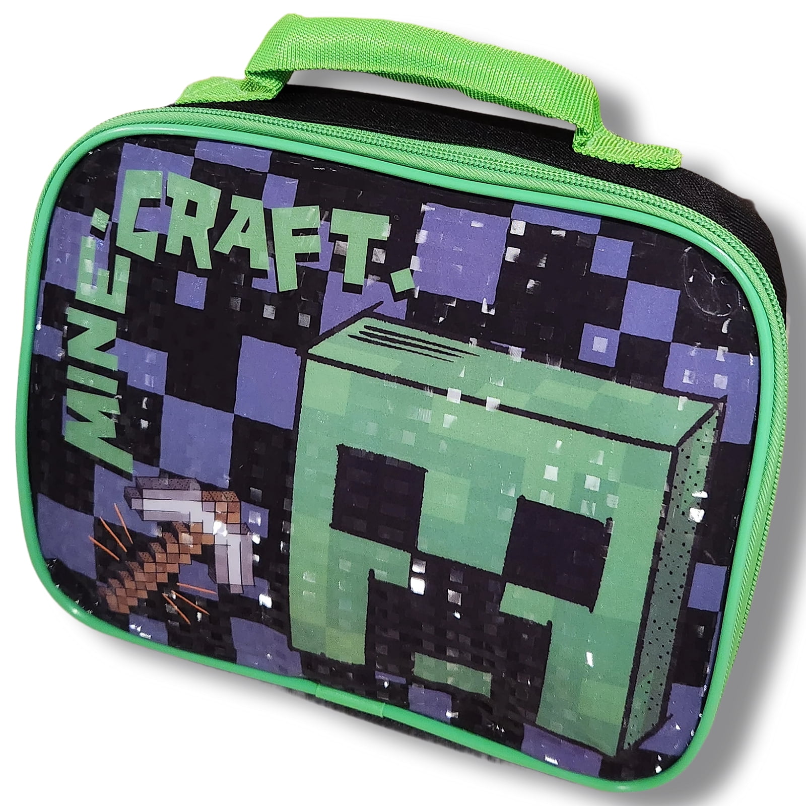 Minecraft "Adventure Club" Full Size 16 Inch Backpack with Detachable Lunch Box
