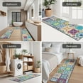 thumbnail image 5 of Multicolor Ethnic Geometric Patchwork Pattern Kitchen Rugs Sets Of 3,Kitchen Runner Rugs Non Skid Washable,Decorative Kitchen Floor Mats for Kitchen,Sink,Laundry,17"x30"+ 17"x47" + 17"x59", 5 of 6