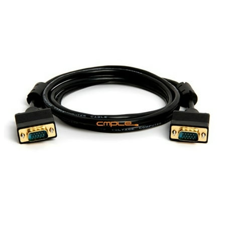 - Cmple SVGA Super VGA M/M Monitor Cable w/ ferrites (Gold Plated) 6FT
