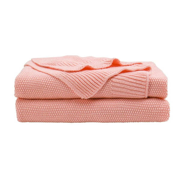 PiccoCasa Soft Warm Knit 100 Cotton Blanket, 1 Piece (50" x 70