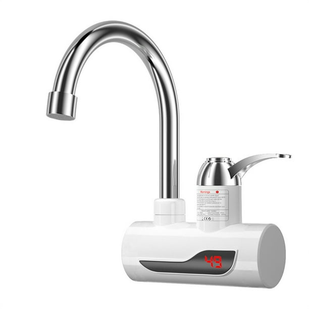 Grifo de calentador de agua caliente eléctrico Grifo mezclador frío y caliente para cocina (enchufe de EE. UU. B)