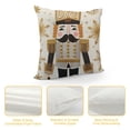 thumbnail image 4 of Leisuo Modern Abstract Throw Pillow Covers Brown Stripes White Decorative Pillow Cases 18\x18\, 4 of 5