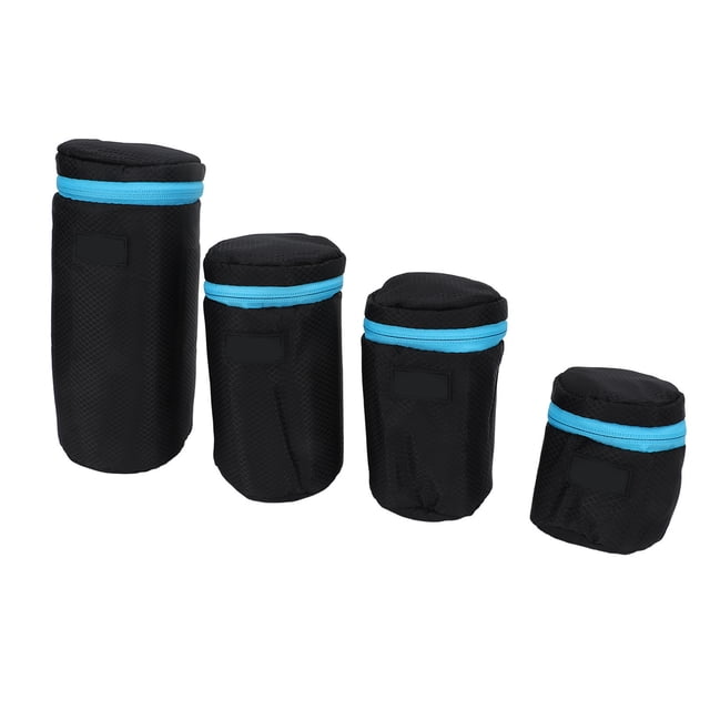Bolsa para lentes de cámara, 4 piezas Bolsa para lentes de cámara DSLR Bolsa para lentes de cámara Bolsa para lentes de cámara Elaborada por expertos