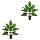 thumbnail image 4 of Matsuzay Bonsái artificial para sala de estar, simulación de árbol de plátano, decoración de plantas falsas Rojo marrón 2Conjunto, 4 of 6