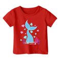 thumbnail image 5 of Zszcpp T Shirts Casual Top For Baby Girl Trendy Ocean Animal Leisure Print Tee Short Sleeve Baggy T-Shirt Blouse Girls Tops, 5 of 5