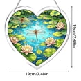 thumbnail image 4 of Rompecabezas acrílico atrapaluz con colgante en forma de corazón, 94 piezas, adorno colgante decorativo para interiores y exteriores, 19 cm, 4 of 9