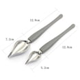 thumbnail image 7 of Cheers.US 4Pcs/Set Professional Small Precision Culinary Drawing Decorating Spoons Set, Multi-use Stainless Steel Chef Culinary Drawing Spoons for Decorative Plates,Cake,Dessert, 7 of 7