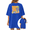 1-Blue, variant on Cozymy Women's Inspirational Graphic Tee Short Sleeve Crewneck Top with Tropical Print